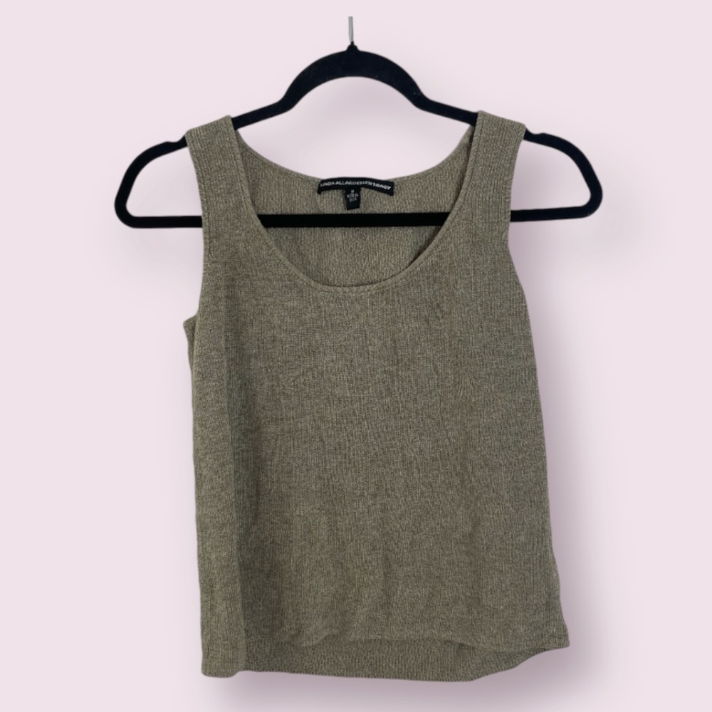 Classy Knit Tank Chic Hipster Hippie Art Artsy Elegant Work Business Blouse